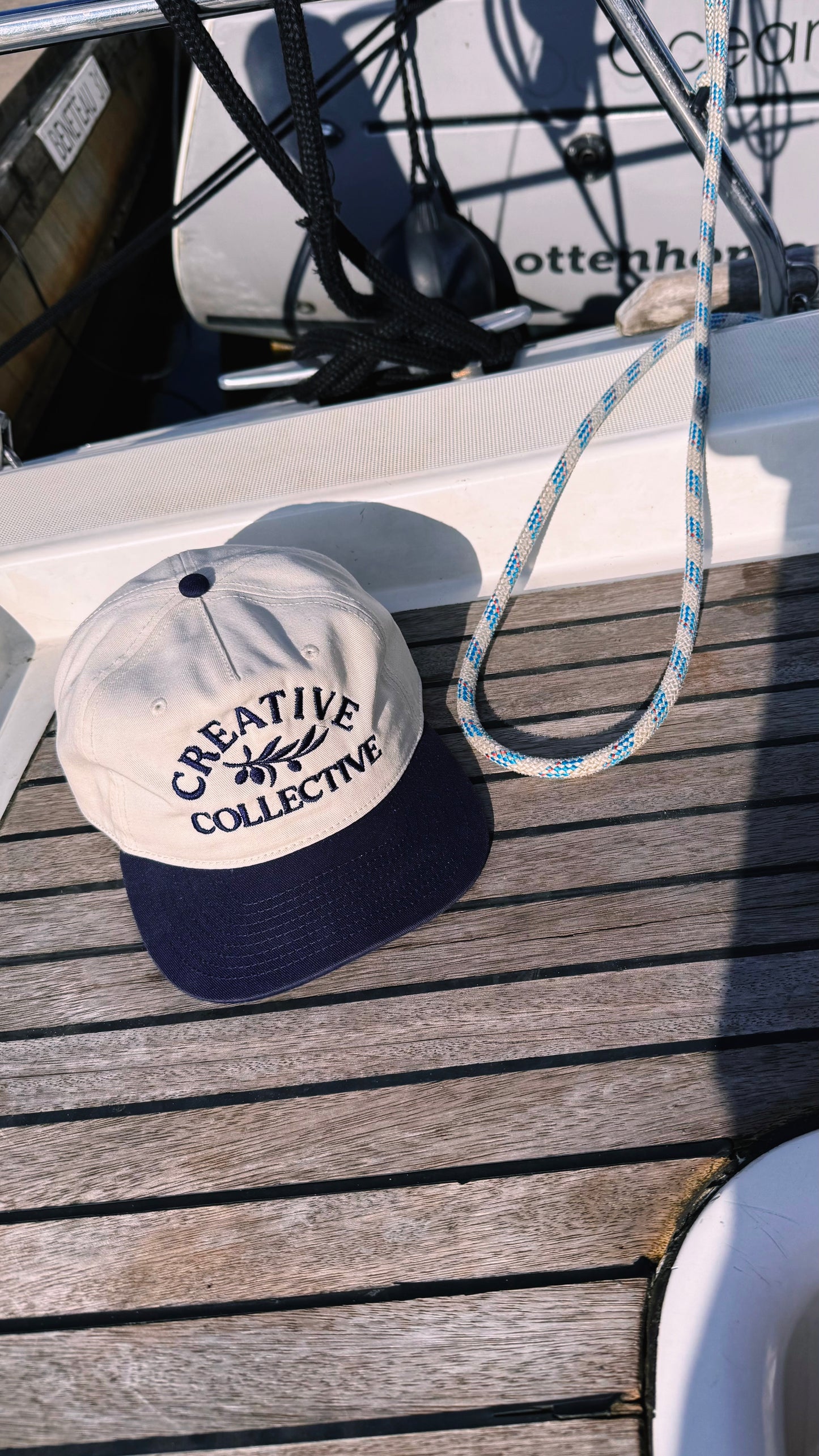 Two Tone Cap Navy