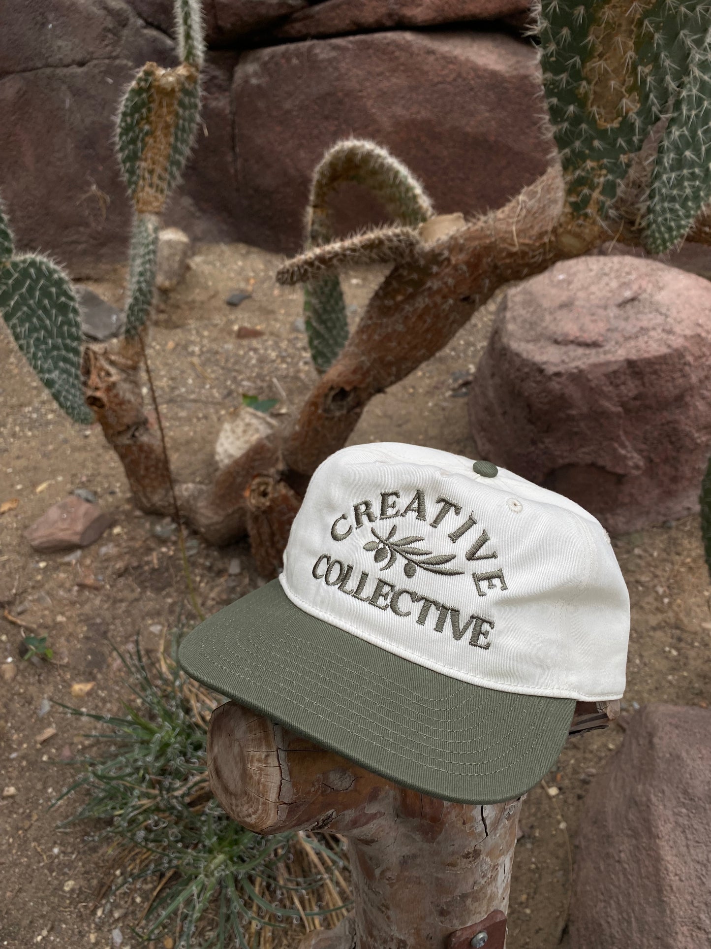 Two Tone Cap Green